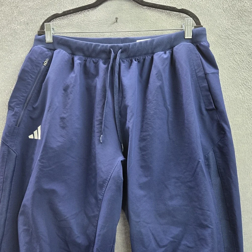 Adidas Men Pants XL Navy Blue Activewear Pants Windbreaker Track Pants‎